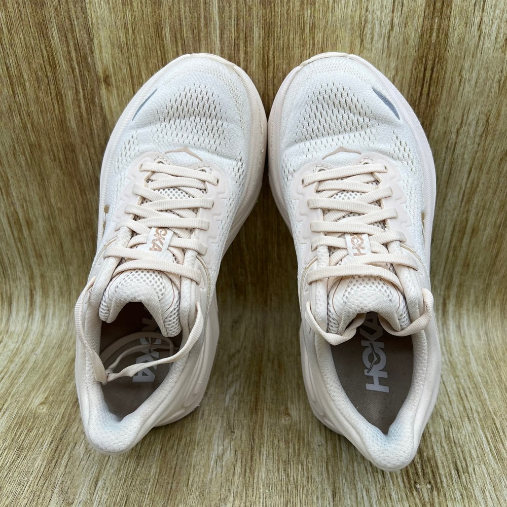 Hoka One One Bondi 9 Running Shoes Women's Size 6 B Vanilla Birch 1162012 VCH - Picture 6 of 10